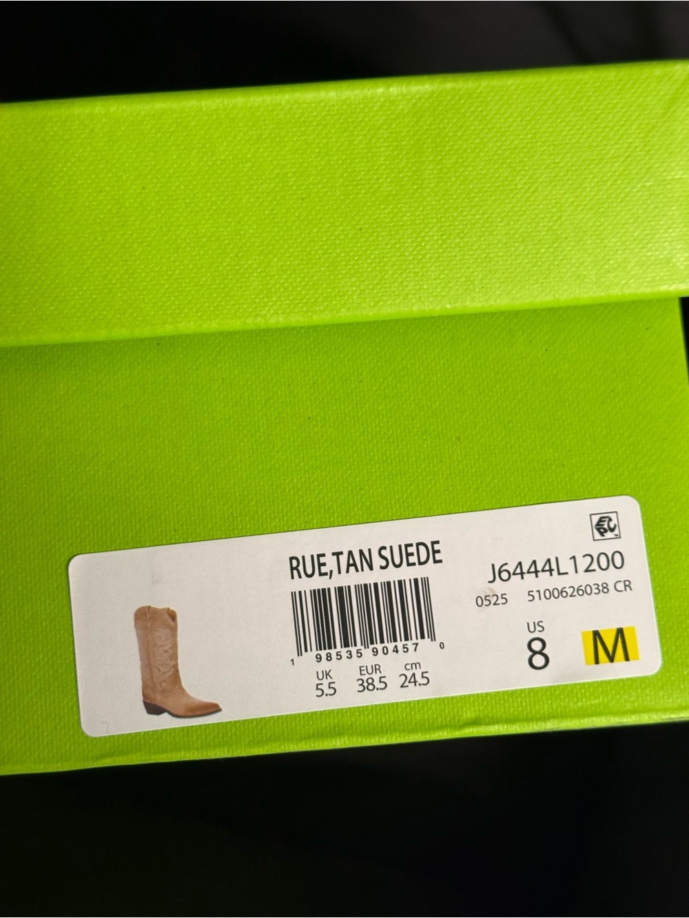 Sam Edelman Rue Western Boot Tan Suede Size 8 - Picture 4 of 4